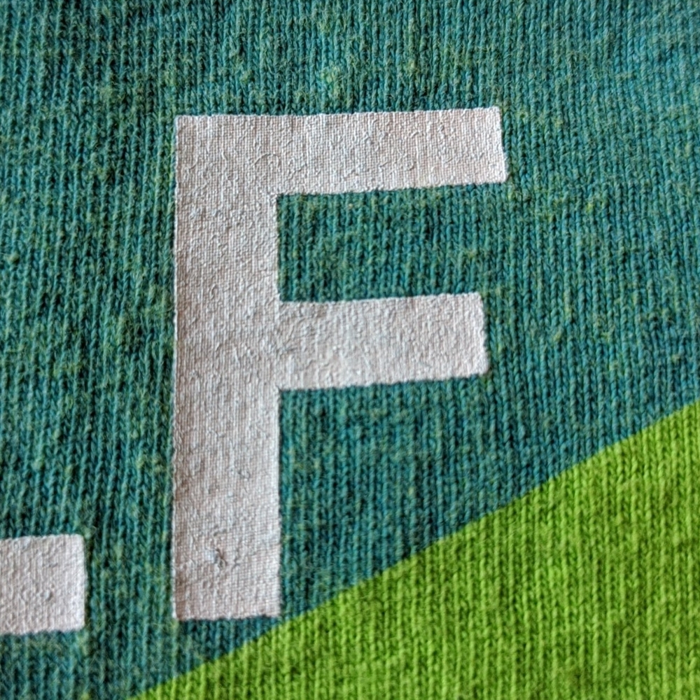 GOLF WANG Tiger Stripe Green Blue Tee RARE Sz XL - Picture 9 of 11